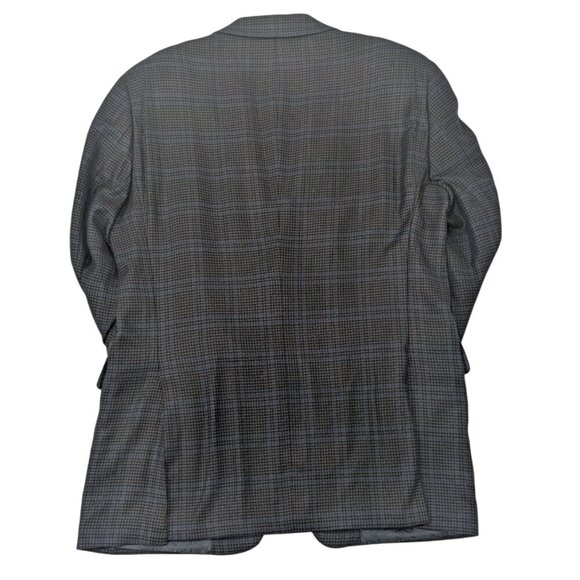 ARNOLD BRANT Blk Gray Blazer Blue Stripe 42L-T Bamboo Very Soft Academia Preppy - Picture 2 of 11